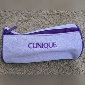 Purple Clinique Makeup Bag
